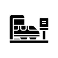 spoorweg station icoon voor uw website ontwerp, logo, app, ui. vector