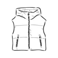 vest vector schets