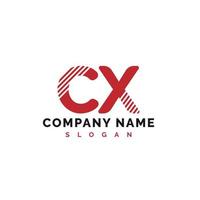 cx brief logo ontwerp. cx brief logo vector illustratie - vector