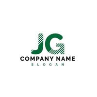 jg brief logo ontwerp. jg brief logo vector illustratie - vector