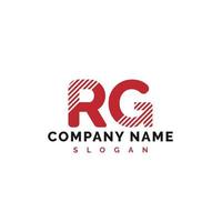 rg brief logo ontwerp. rg brief logo vector illustratie - vector