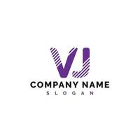 vj brief logo ontwerp. vj brief logo vector illustratie - vector