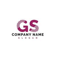 gs brief logo ontwerp. gs brief logo vector illustratie - vector