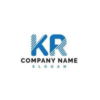 kr brief logo ontwerp. kr brief logo vector illustratie - vector