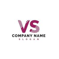 vs brief logo ontwerp. vs brief logo vector illustratie - vector