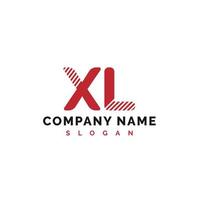 xl brief logo ontwerp. xl brief logo vector illustratie - vector