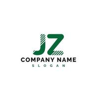 jz brief logo ontwerp. jz brief logo vector illustratie - vector