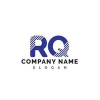 rq brief logo ontwerp. rq brief logo vector illustratie - vector