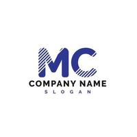 mc brief logo ontwerp. mc brief logo vector illustratie - vector
