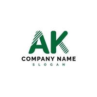 ak logo ontwerp. ak brief logo icoon vector illustratie - vector