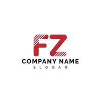 fz brief logo ontwerp. fz brief logo vector illustratie - vector