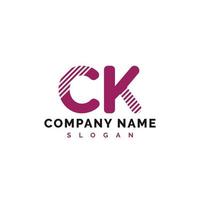 ck brief logo ontwerp. ck brief logo vector illustratie - vector