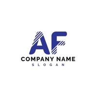 af logo ontwerp. af brief logo icoon vector illustratie - vector