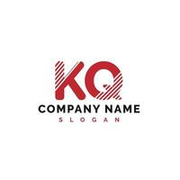 kq brief logo ontwerp. kq brief logo vector illustratie - vector