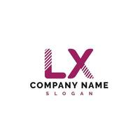 lx brief logo ontwerp. lx brief logo vector illustratie - vector