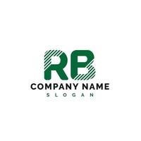 rb brief logo ontwerp. rb brief logo vector illustratie - vector