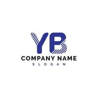 yb brief logo ontwerp. yb brief logo vector illustratie - vector