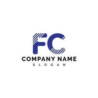 fc brief logo ontwerp. fc brief logo vector illustratie - vector