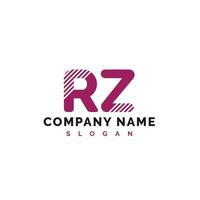 rz brief logo ontwerp. rz brief logo vector illustratie - vector