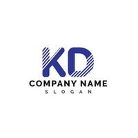 kd brief logo ontwerp. kd brief logo vector illustratie - vector