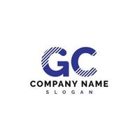 gc brief logo ontwerp. gc brief logo vector illustratie - vector