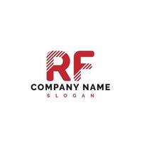 rf brief logo ontwerp. rf brief logo vector illustratie - vector