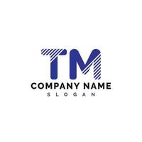 tm brief logo ontwerp. tm brief logo vector illustratie - vector