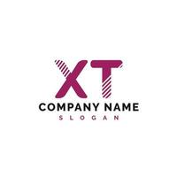 xt brief logo ontwerp. xt brief logo vector illustratie - vector