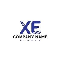 xe brief logo ontwerp. xe brief logo vector illustratie - vector