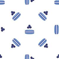 blauw bitterkoekjes patroon naadloos vector