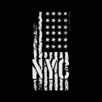 New York vectorillustratie en typografie, perfect voor t-shirts, hoodies, prints enz. vector