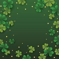 st patrick's day klaver achtergrond vector