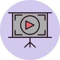video zelfstudie vector icoon