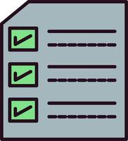 controlelijst vector pictogram