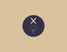 xy brief modern elegant logo ontwerp vector afbeeldingen