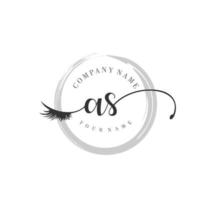 eerste net zo logo handschrift schoonheid salon mode modern luxe monogram vector