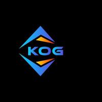 kog abstract technologie logo ontwerp Aan zwart achtergrond. kog creatief initialen brief logo concept. vector