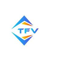 tfv abstract technologie logo ontwerp Aan wit achtergrond. tfv creatief initialen brief logo concept. vector