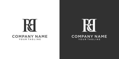 rb of br beginletter logo ontwerpconcept. vector