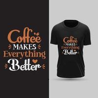 koffie typografie vector t-shirt ontwerp