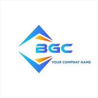 bgc abstract technologie logo ontwerp Aan wit achtergrond. bgc creatief initialen brief logo concept. vector