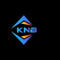 knb abstract technologie logo ontwerp Aan zwart achtergrond. knb creatief initialen brief logo concept. vector