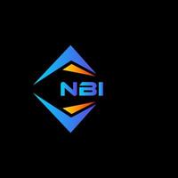 nbi abstract technologie logo ontwerp Aan zwart achtergrond. nbi creatief initialen brief logo concept. vector