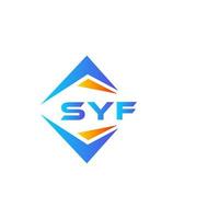 syf abstract technologie logo ontwerp Aan wit achtergrond. syf creatief initialen brief logo concept. vector