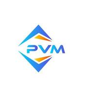 pvm abstract technologie logo ontwerp Aan wit achtergrond. pvm creatief initialen brief logo concept. vector
