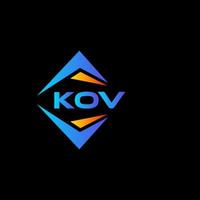 kov abstract technologie logo ontwerp Aan zwart achtergrond. kov creatief initialen brief logo concept. vector