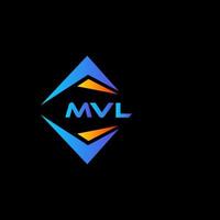mvl abstract technologie logo ontwerp Aan zwart achtergrond. mvl creatief initialen brief logo concept. vector