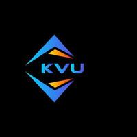 kvu abstract technologie logo ontwerp Aan zwart achtergrond. kvu creatief initialen brief logo concept. vector