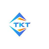 tk abstract technologie logo ontwerp Aan wit achtergrond. tk creatief initialen brief logo concept. vector