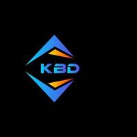 kbd abstract technologie logo ontwerp Aan zwart achtergrond. kbd creatief initialen brief logo concept. vector